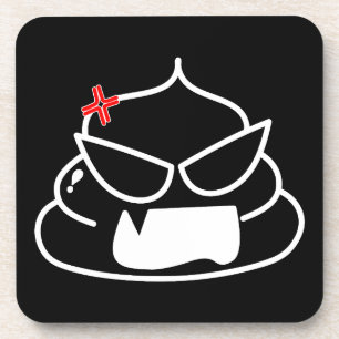 Angry Kack - Brootsch the PooPoo Getränkeuntersetzer