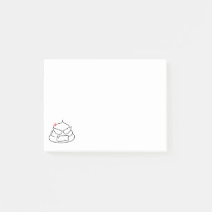 Angry Kack - Brootsch the PooPoo Post-it Klebezettel