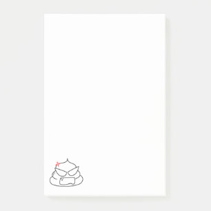 Angry Kack - Brootsch the PooPoo Post-it Klebezettel