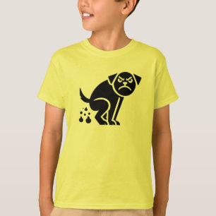 Angry Kackend Hund T-Shirt