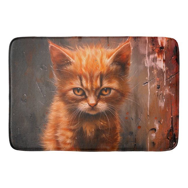 Angry Kitten Badematte (Vorderseite)