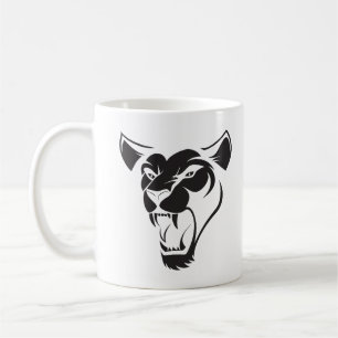 Angry Lion Face Kaffeetasse