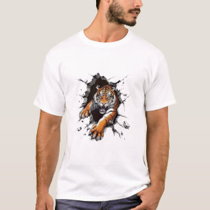 Angry Lion Strong Paw Test T-Shirt de luxe