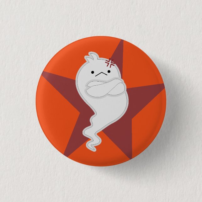 Angry little ghost button (Vorderseite)