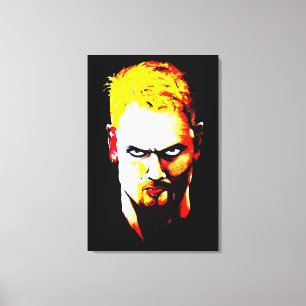Angry Man Staring Farbe Leinwanddruck