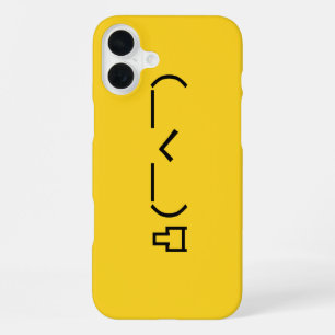 Angry Middle Finger Emoticon Japanisch Kaomoji iPhone 16 Plus Hülle
