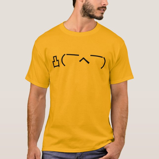 Angry Middle Finger Emoticon Japanisch Kaomoji T-Shirt (Vorderseite)