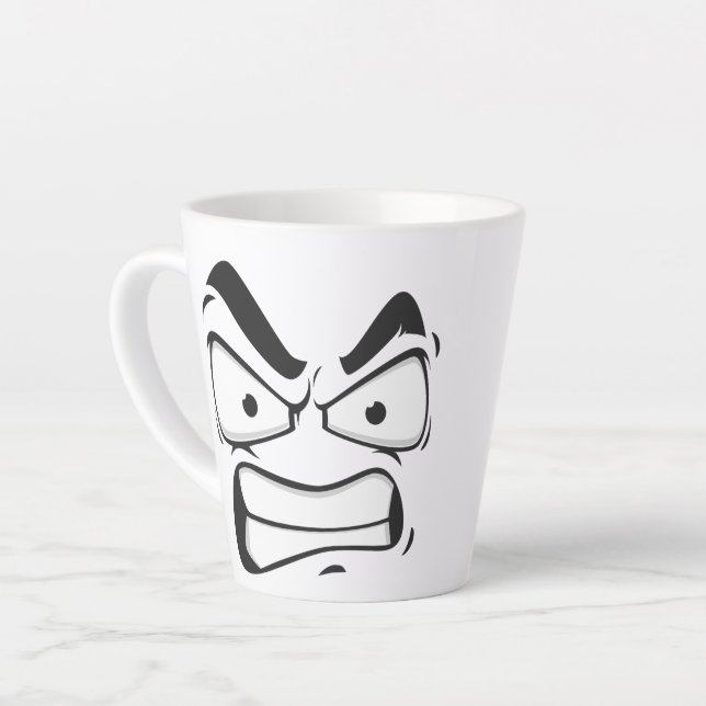 "Angry Mood Tasse - Sip with Attitude" (Linke Ecke)
