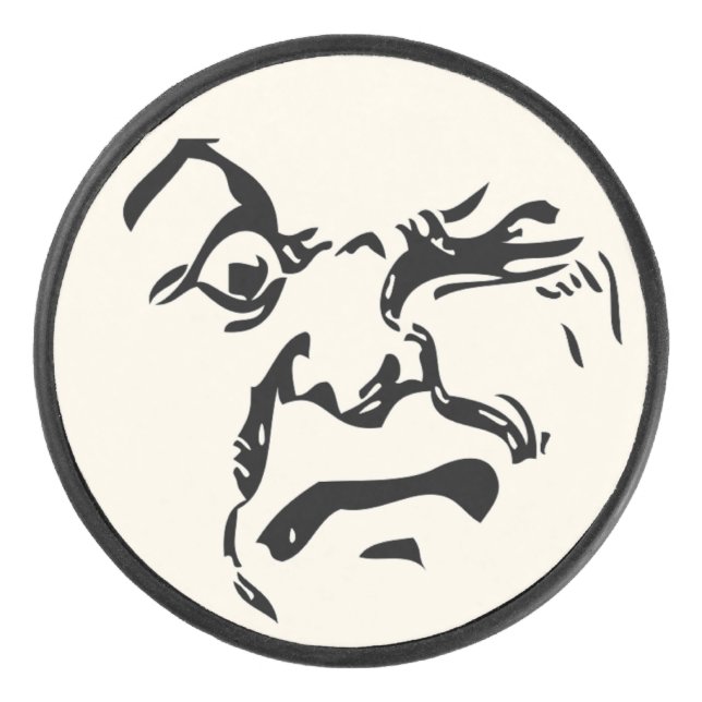 ANGRY MOON EISHOCKEY PUCK (Vorderseite)