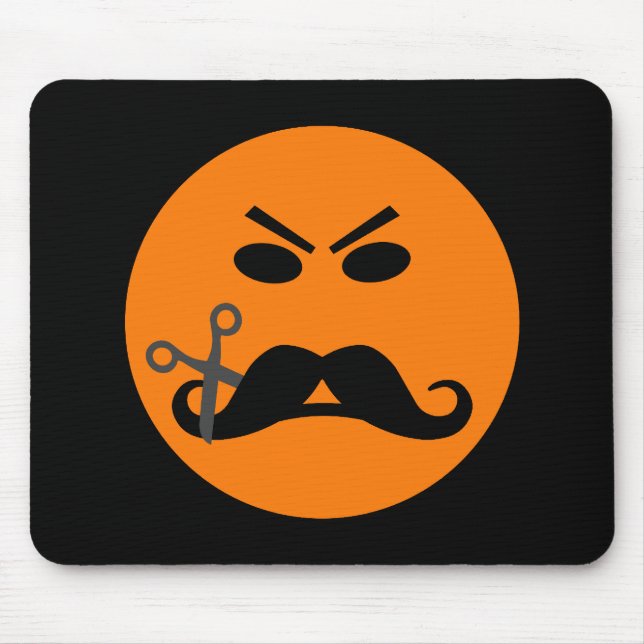 Angry Mustache mousepad (Vorne)