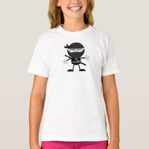 Angry Ninja Warrior Girls T - Shirt