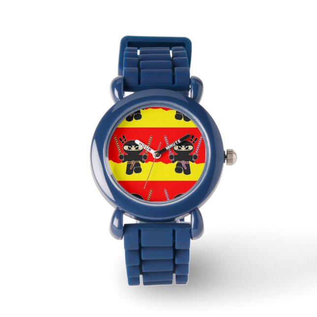 Angry Ninjas Armbanduhr (Vorderseite)