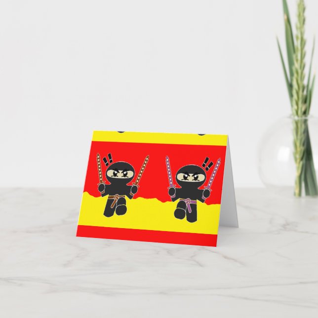 Angry Ninjas Karte (Vorderseite)