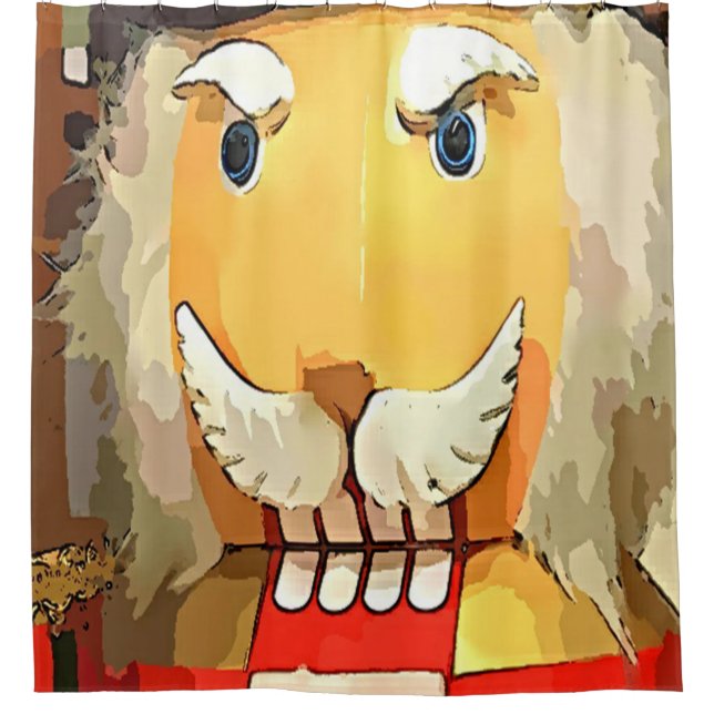 Angry Nutcracker Duschvorhang (Vorderseite)