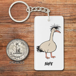 Angry Ostrich Dessin Sarcastique Phrase Sac Charme