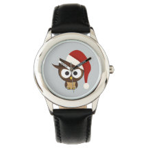 Angry Owl mit Weihnachtsmannmütze