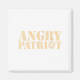 Angry Patriot American Flag Us Patriot Design Wome Magnet
