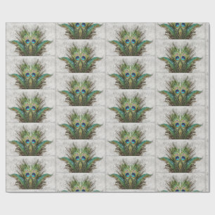 Angry Peacock Abstrakte Kunst Geschenkpapier
