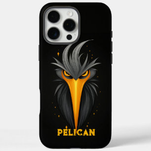 Angry Pelican Black iPhone 16 Pro Max Hülle