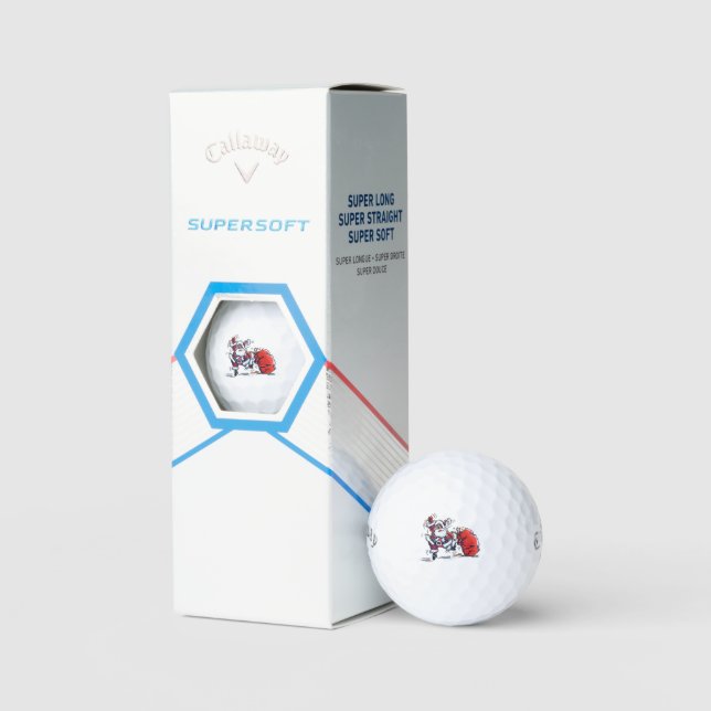 Angry Père Noël Callaway Supersoft balles de golf  (Conditionnement)