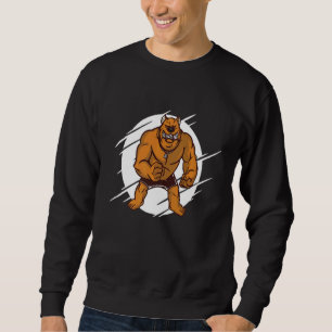 Angry Pitbull Dog Sweatshirt