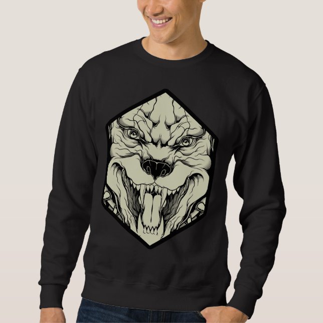 Angry Pitbull Sweatshirt (Vorderseite)