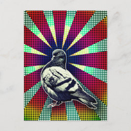Angry Postcard Pigeon Postkarte