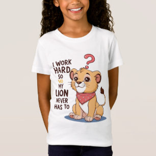 Angry Puff Lion - Niedlicher Cartoon Lion Cub T -  T-Shirt