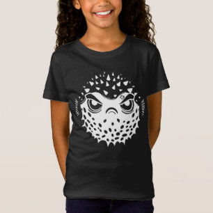 Angry Puffer Fish Funny Introvert T-Shirt