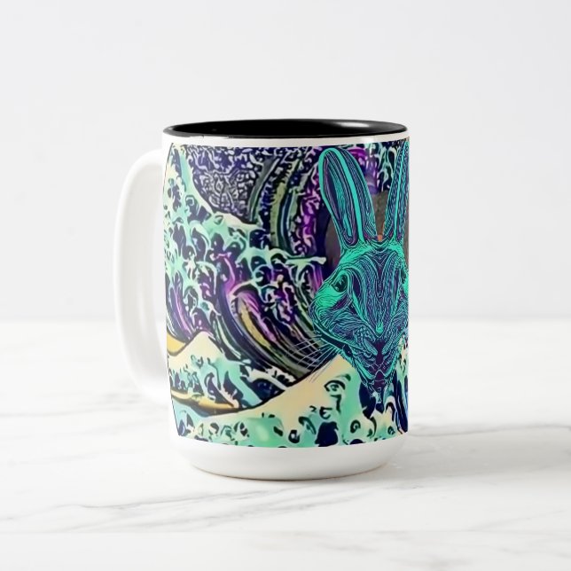 Angry Rabbit Tasse (Vorderseite Links)