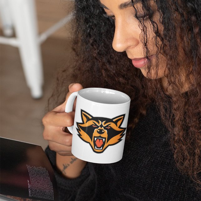 Angry Raccoon Face Coffee Tasse (Von Creator hochgeladen)