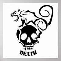 Angry Rat auf einem bösen Schädel