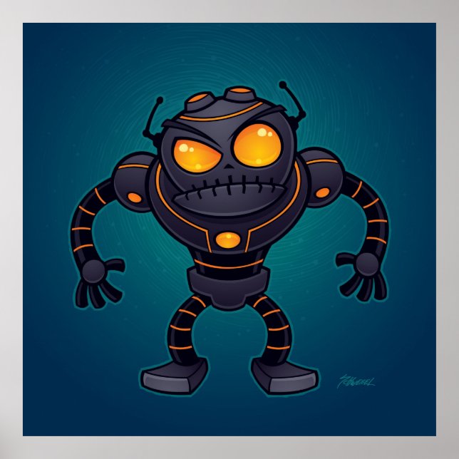 Angry Robot Poster (Vorne)