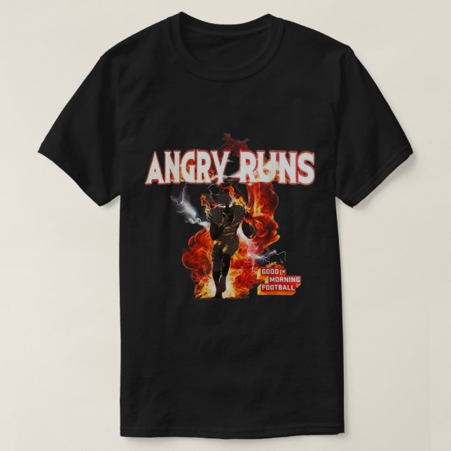 Angry Run Good Morning Football T-Shirt (Design vorne)