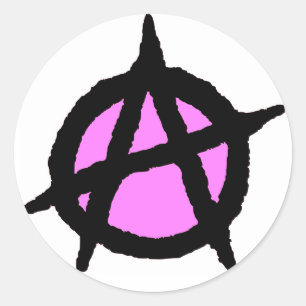 Angry Runder Aufkleber