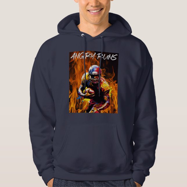 Angry Runs - American Football Hoodie (Vorderseite)
