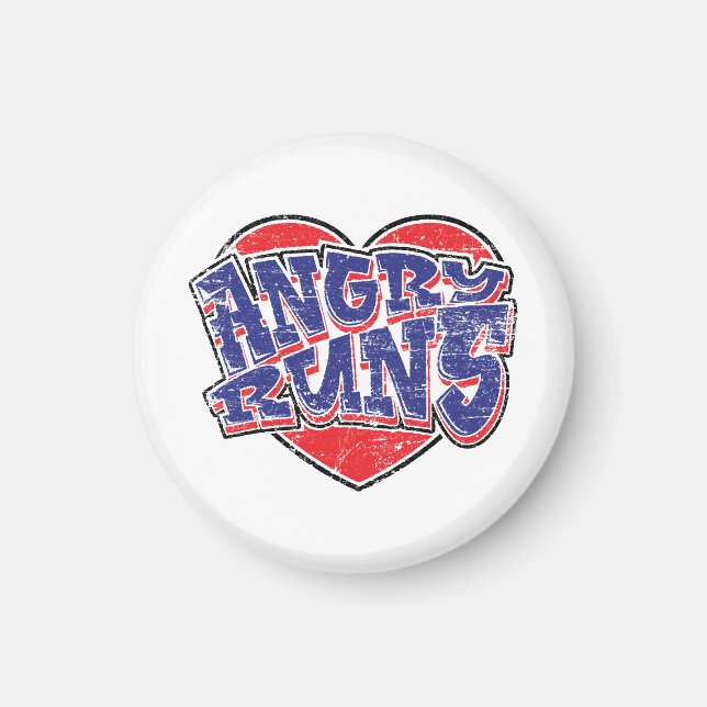Angry Runs Fans Design v2 Magnet (Vorne)