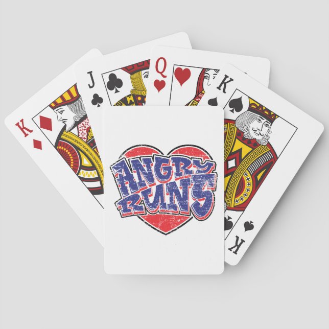 Angry Runs Fans Design v2 Spielkarten (Rückseite)