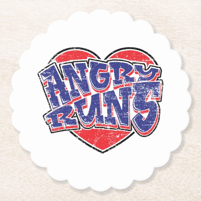 Angry Runs Fans Design v2 Untersetzer (Vorderseite)
