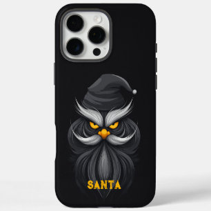 Angry Santa Black iPhone 16 Pro Max Hülle