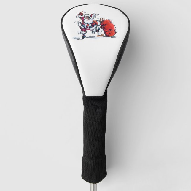 Angry Santa Clubfahrer Abdeckung Golf Headcover (Vorderseite)