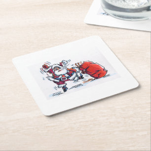 Angry Santa Paper Untersetzer