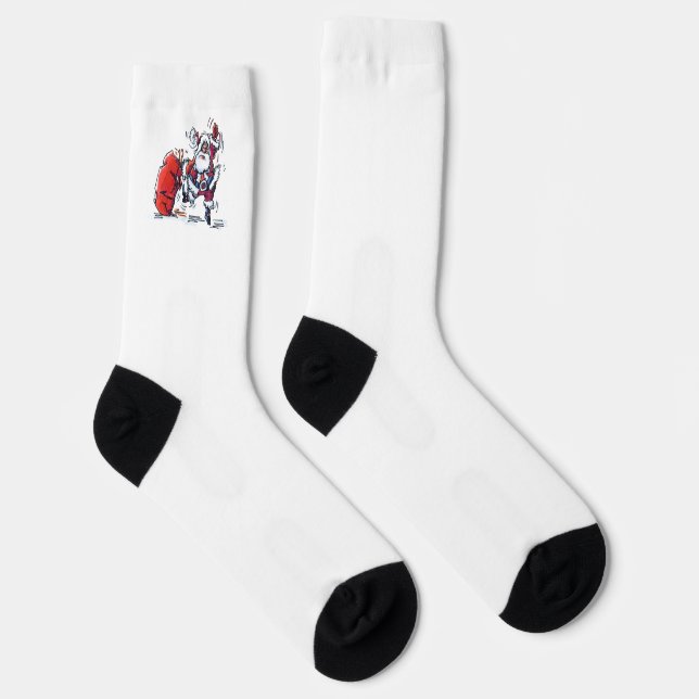 Angry Santa Premium Socken (Rechts)