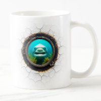 Angry Shark Coffee Tasse Design