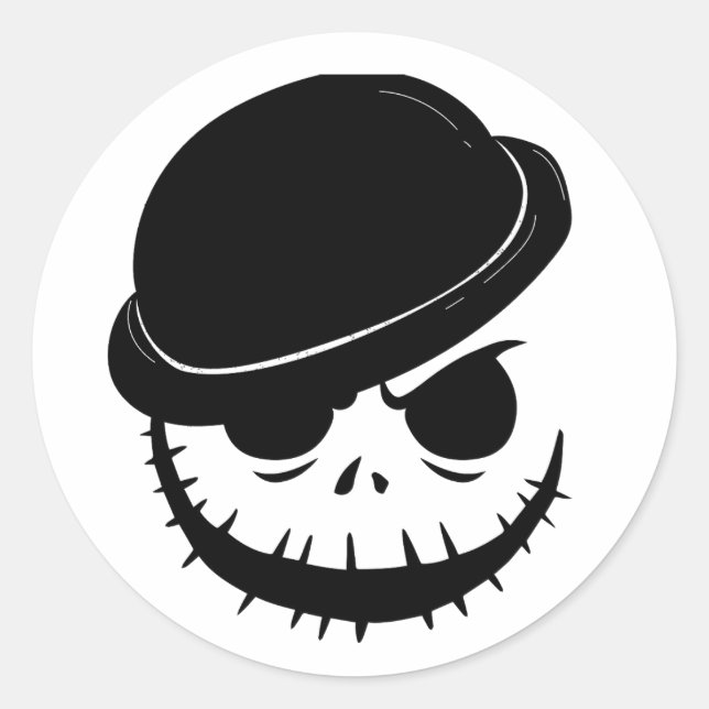Angry Skeleton Halloween Stickers (Vorderseite)