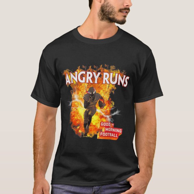 Angry spielt guten Morgen Fußball Sport Lover Foot T-Shirt (Vorderseite)