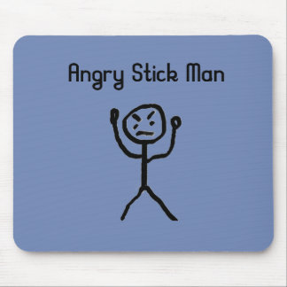 Angry Stick Man Mousepad