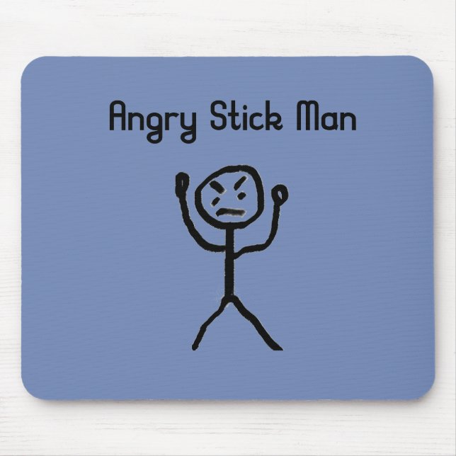 Angry Stick Man Mousepad (Vorne)