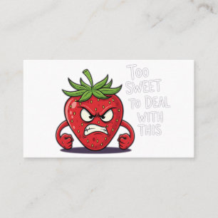 Angry Strawberry - "Zu süß, um damit umzugehen" Visitenkarte