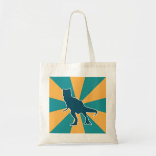 Angry T-rex Dinosaurier, farbenfrohe Jurassik Dino Tragetasche